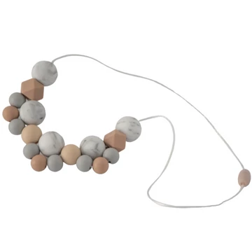 Anyalánc - Szilikon gyöngyökből, kézzel készítve - Greige Anyalánc - Szilikon gyöngyökből, kézzel készítve - Greige