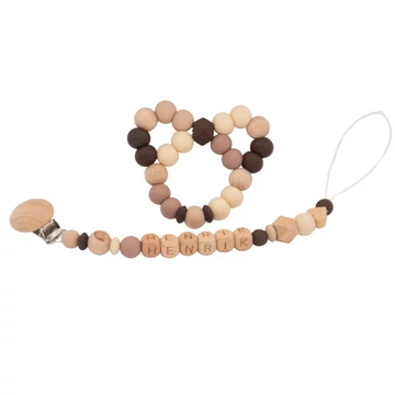 Babaváró ajándékcsomag - Mackó Rágóka és Cumilánc névvel - Choco Babaváró ajándékcsomag - Mackó Rágóka és Cumilánc névvel - Choco