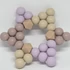 Kép 2/2 - Lavender - lila és bézs színű csillag alakú rágóka - 2